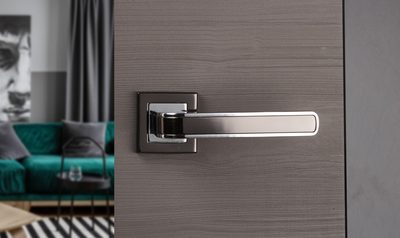 Дверная ручка ADDEN BAU PIEZA Q360 BLACK NICKEL / CHROME, фото 2
