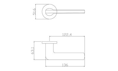 Дверная ручка ADDEN BAU ELIT S-487 GRAPHITE, фото 2