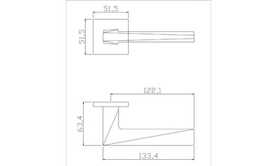 Дверная ручка ADDEN BAU SOLAR S-535 BLACK, фото 2