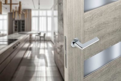Дверная ручка ADDEN BAU RIVER S-486 CHROME / WHITE, фото 4