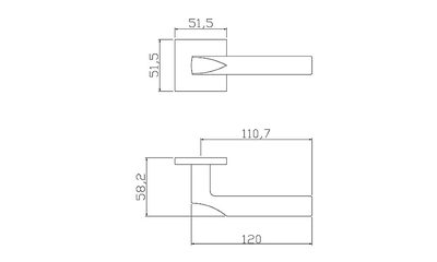 Дверная ручка ADDEN BAU SHELF S-559 GRAPHITE, фото 2