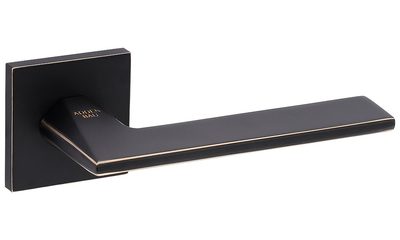 Дверная ручка ADDEN BAU BINARY Q572 BLACK / GOLD RIM, фото 1