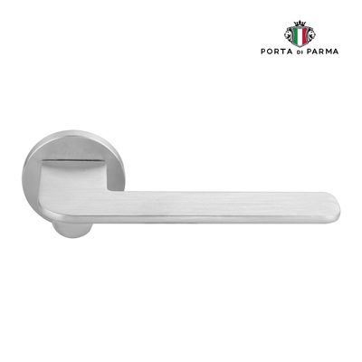 Дверная ручка на розетке PORTA DI PARMA Slim 103.02, матовый хром, фото 1