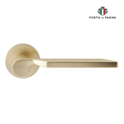Дверная ручка на розетке PORTA DI PARMA Levante 119.07, матовое золото, фото 2