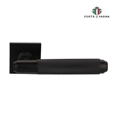 Дверная ручка на розетке PORTA DI PARMA Exa Zig 201.03, чёрный, фото 1