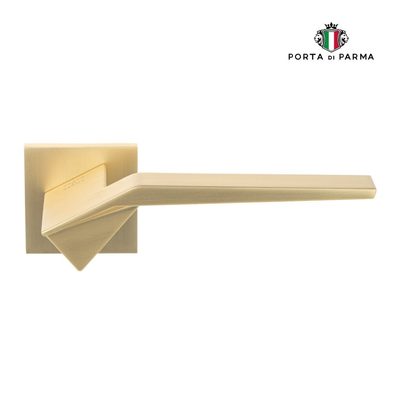 Дверная ручка на розетке PORTA DI PARMA Origami 205.07, матовое золото, фото 1