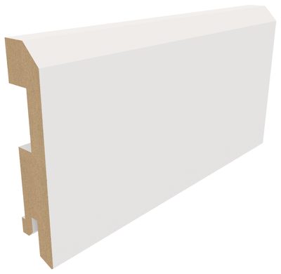 Плинтус плоский Эмаль ПП 75×16×2070 белый