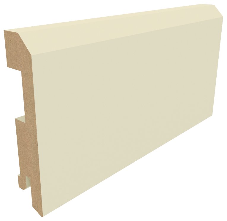 Плинтус плоский Эмаль ПП 75×16×2070 латте