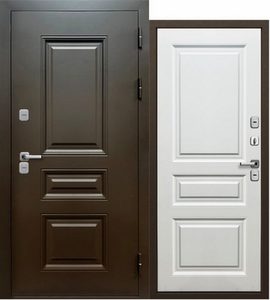 Термо Классика Муар 7024/Муар 8019 Сатин графит, Сатин белый, фото 1