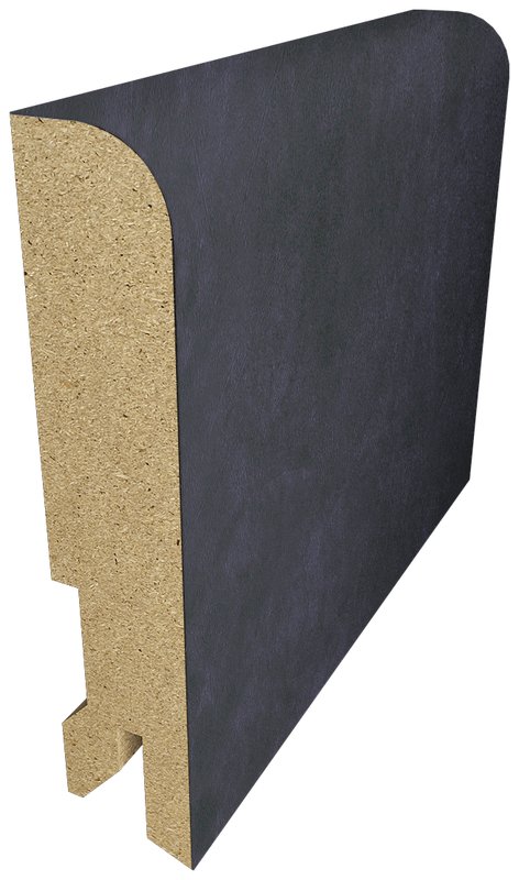 Плинтус напольный МДФ 80×16×2440 Бетон графит
