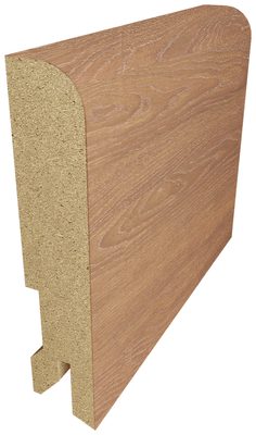 Плинтус напольный МДФ 80×16×2440 Дуб капучино
