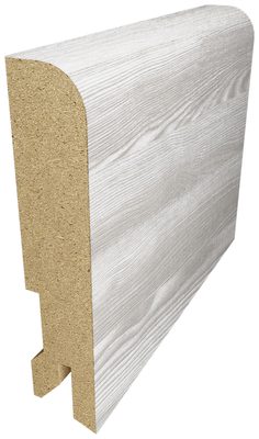 Плинтус напольный МДФ 80×16×2440 Ривьера айс