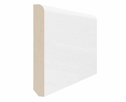 Плинтус 75×10×2070 экошпон Белый лёд