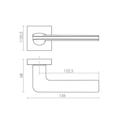 Ручка раздельная K.DM51.FLOW (FLOW DM) WH-19 белый, фото 3