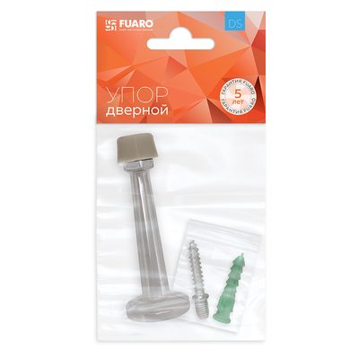 Упор дверной настенный STOPPER/15 (DS-15) CP-8 хром, фото 2
