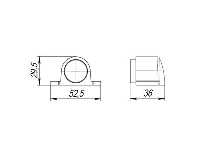 Упор дверной напольный DFIX/F52 (DS PF-52) GR-23 графит, фото 3