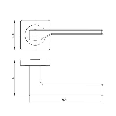 Ручка раздельная K.JK51.LEVEL (LEVEL JK) BL-24 черный, фото 3
