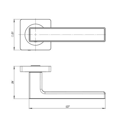 Ручка раздельная K.JK51.OPTIMA plus (OPTIMA plus JK) SSC/CP-16 сатинированный хром/хром, фото 3