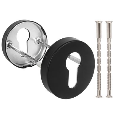 Накладка под цилиндр ET.R.DSS201-02 (DSS-02-ET) (INOX 201) BLACK, фото 2