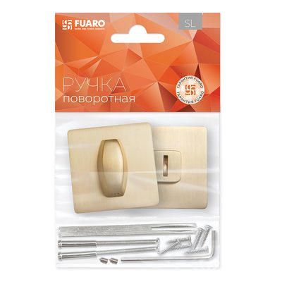 Ручка поворотная BK6.K.SL52 (BK6 SL) SSG-39 сатинированное золото, фото 2