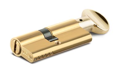 Цилиндровый механизм с вертушкой 164 BM/90 (40+10+40) mm латунь 5 кл., фото 2