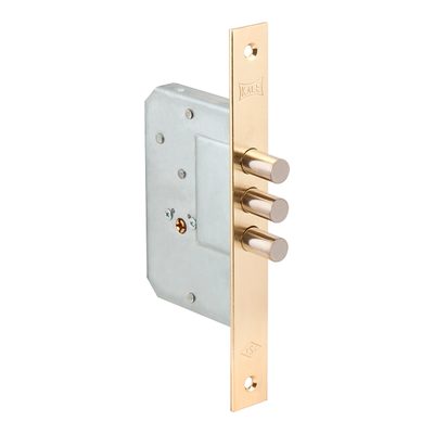Замок врезной крестообразный 189/3MF (45 mm) (латунь), 5 кл., фото 1