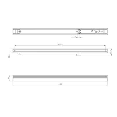 Тяга скользящая для доводчиков DCQ20-4 (40-80 кг) AL, фото 2