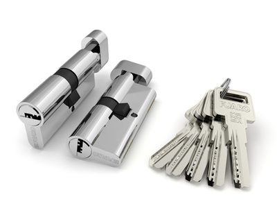 Цилиндровый механизм (R602/70) R6002Knob70(30+10+30) CP хром 5Key с вертушкой, фото 1