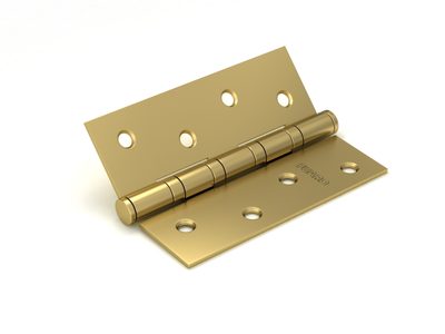 Петля универсальная IN4400U-BL SB (4BB/BL 100x75x2,5) мат.золото БЛИСТЕР, фото 1