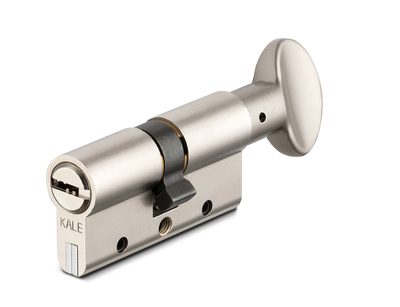 Цилиндровый механизм с вертушкой 164 DBM-E/70 (30+10+30) mm никель 5 кл., фото 1