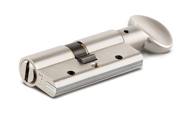 Цилиндровый механизм с вертушкой 164 DBM-E/70 (30+10+30) mm никель 5 кл., фото 2