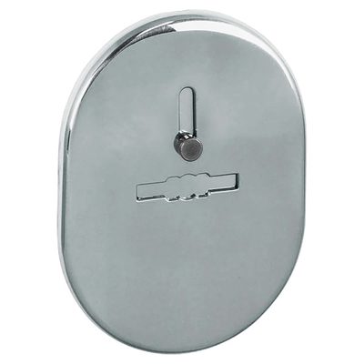 Накладка на сувальдный замок ESC.S-lift.SF/OV.476 (ESC 476) с шторкой СР хром, фото 1