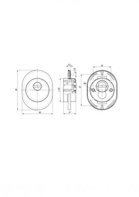 Броненакладка DEF.SF/OV.4825 (DEF 4825) SN-3 матовый никель, фото 3