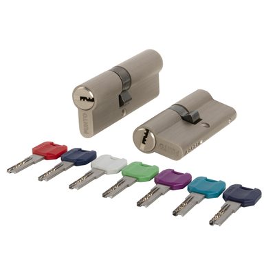 Цилиндровый механизм MaxPro7000Key90mm(30+10+50) SN никель 7key, фото 1