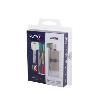 Цилиндровый механизм MaxPro7002Knob65mm(25+10+30) SN никель 7key с вертушкой, фото 2