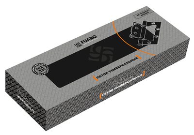 Петля универсальная без врезки IN4500W SB (500-2BB 100x2,5) мат. золото, фото 2