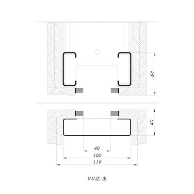 Комплект для обрамления пенала SLD.Comfort-PENAL frame 900/2300 AL, фото 4