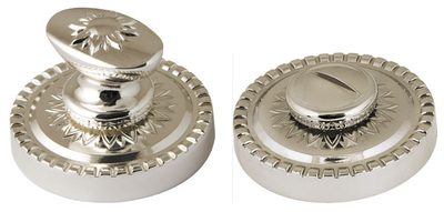 Ручка поворотная BK6.R.CL55 (BK6/CL) SILVER-925 серебро 925, фото 1