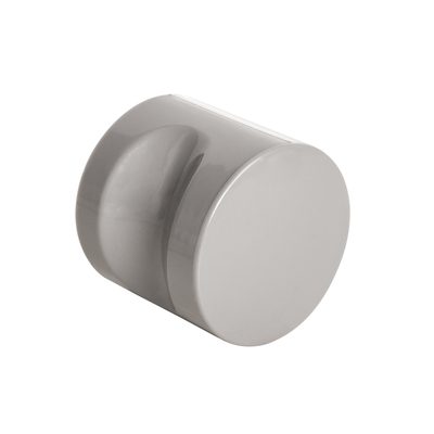 Ручка-кнопка CABIN PVC GREY серый (1 шт в пакете), фото 1