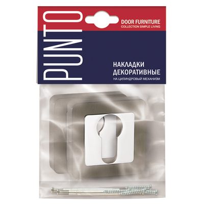 Накладка под цилиндр ET.K.QR52 (ET QR) SN/CP-3 матовый никель/хром, фото 2