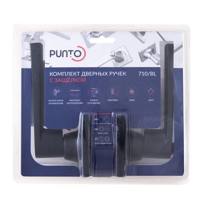 Ручка защелка DK710/BL BL-ET (кл./фик.) черный, фото 2