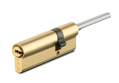 Цилиндровый механизм под вертушку (дл.шток) 164 SX/91 (55+10+26) mm латунь 5 кл., фото 1