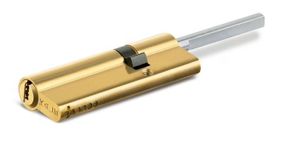 Цилиндровый механизм под вертушку (дл.шток) 164 SX/91 (55+10+26) mm латунь 5 кл., фото 2