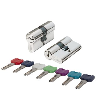 Цилиндровый механизм MaxPro7000Key 52mm (21+10+21) CP хром 7key, фото 1