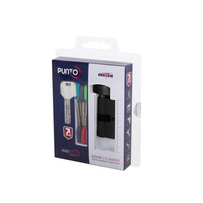 Цилиндровый механизм MaxPro7002Knob52mm(21+10+21) CP хром 7key с вертушкой, фото 2