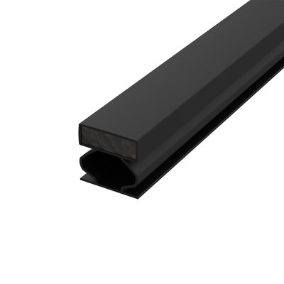 Уплотнитель магнитный самоклеящийся инкапсулированный ADH/M-14,5x12,5 мм, черн. 2,1 м (70 шт. в упак, фото 1