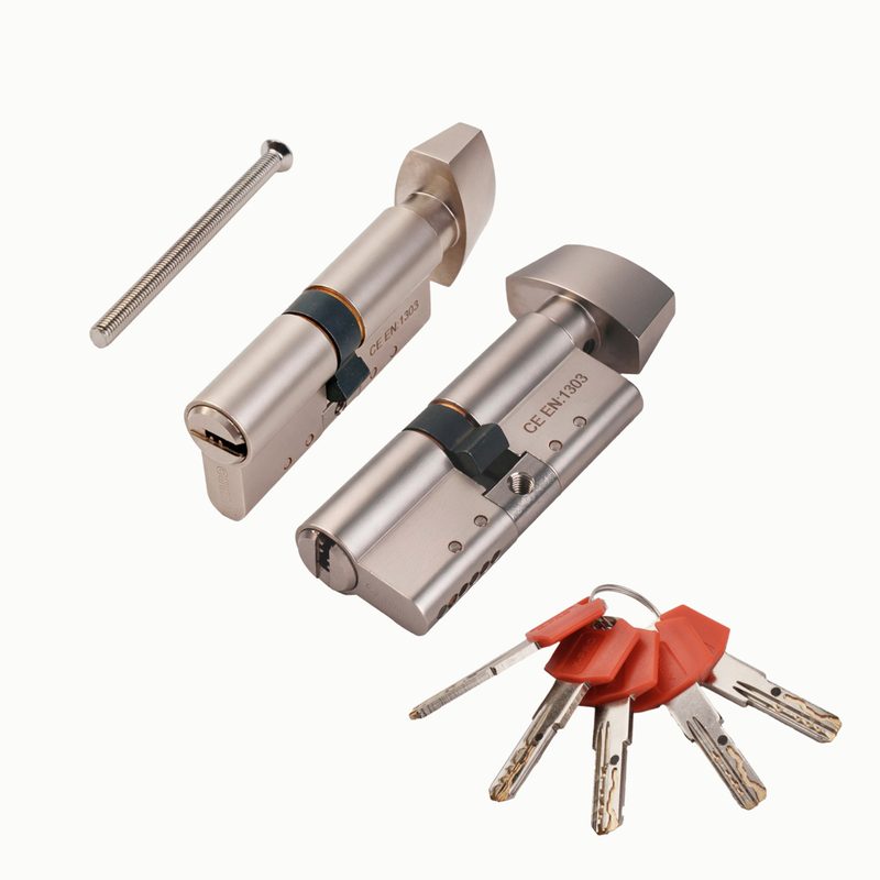Цилиндровый механизм 4 класса безопасности X-PRO5002 Knob60 (25+10+25) SN-3 короткий шток с верт.