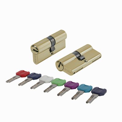 Цилиндровый механизм MaxPro7000Key70mm(30+10+30) SSG сатин.золото 7key, фото 1