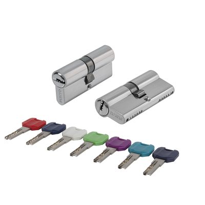 Цилиндровый механизм MaxPro7000Key70mm(30+10+30) SSC сатин.хром 7key, фото 1