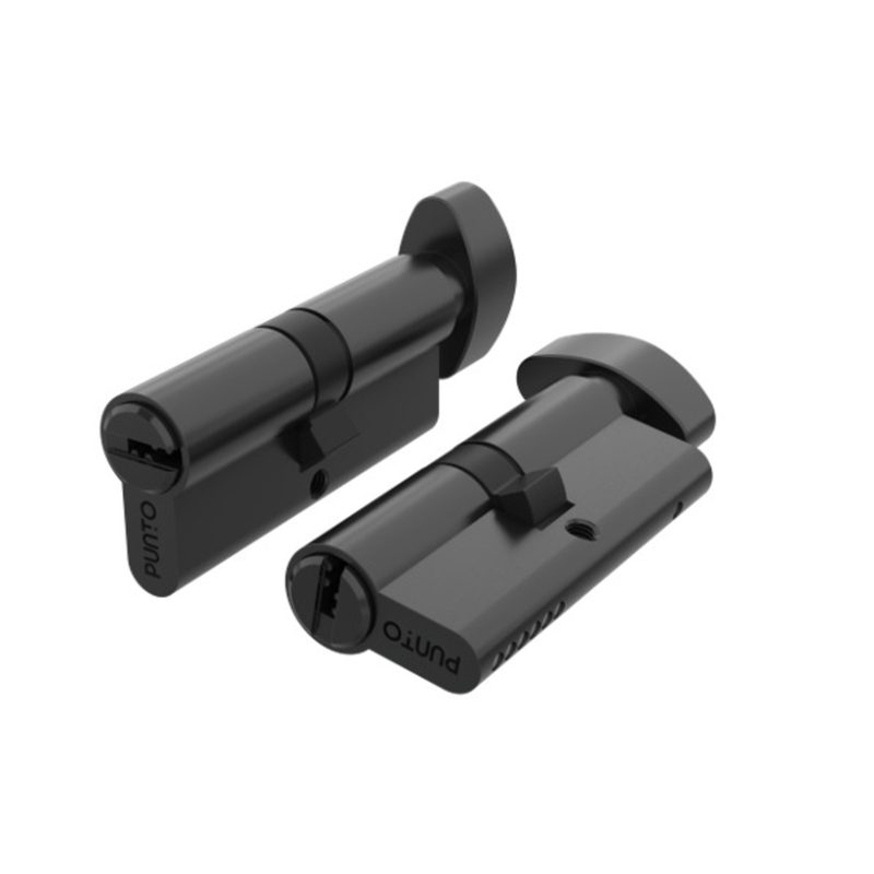 Цилиндровый механизм Z3002Knob60(25+10+25) с вертушкой BL черный